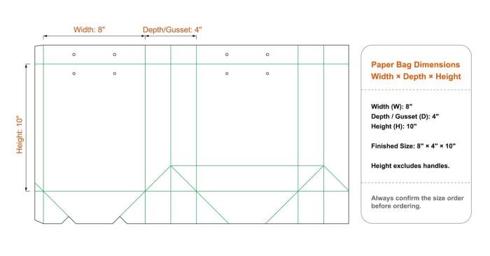 How to Measure Paper Bag Dimensions | Size Guide